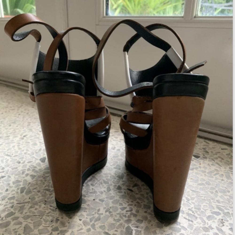 Pierre Hardy Color Block Platform Wedges Size 36/6 - image 3